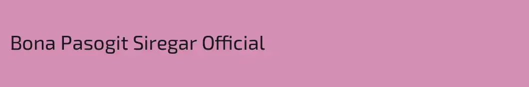 Bona Pasogit Siregar Official